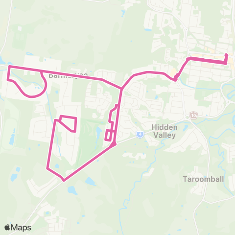 Translink Rockhampton-Yeppoon Yeppoon Eden Park map