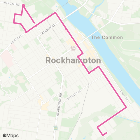 Translink Rockhampton-Yeppoon City - Depot Hill map