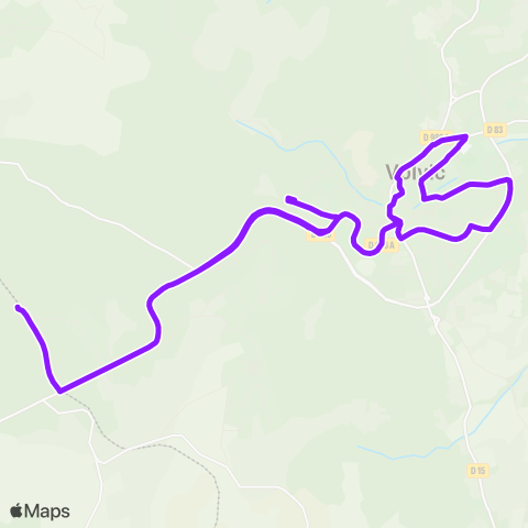 RLV Mobilités Navette de Volvic map