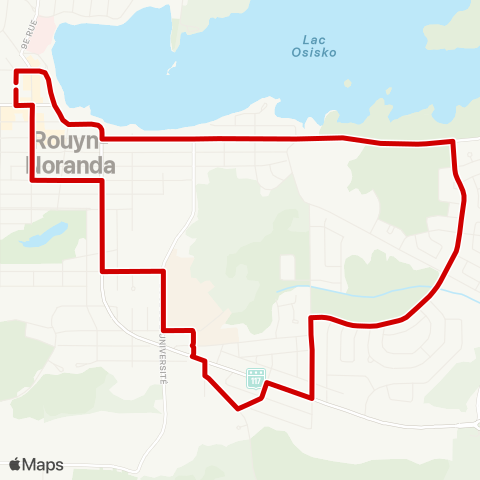 L'autobus de ville Centre-Ville / du Sourire / Cégep map