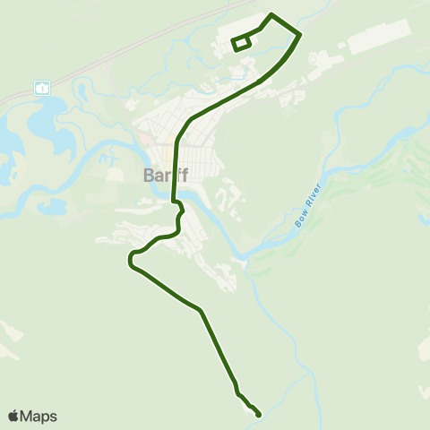 Roam Transit Sulphur Mountain map