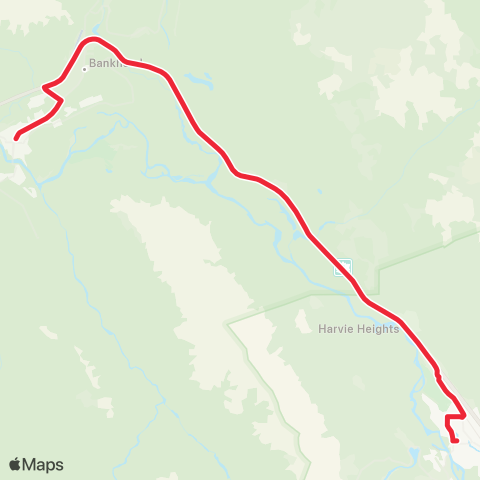 Roam Transit Canmore / Banff Regional map