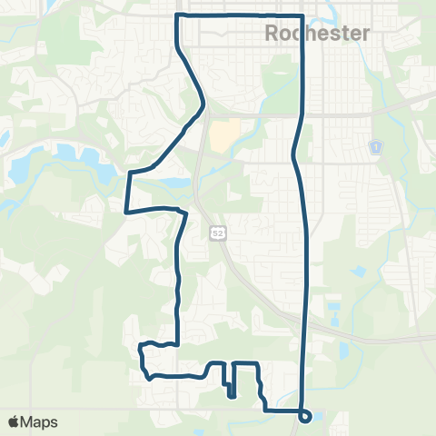 Rochester Public Transit 314 map