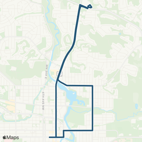 Rochester Public Transit 21 map