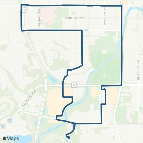 Rochester Public Transit 309 map