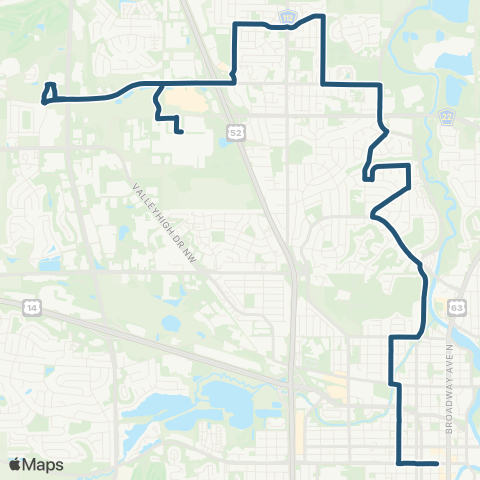 Rochester Public Transit 411 map