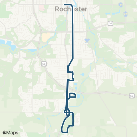 Rochester Public Transit 206 map