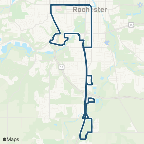 Rochester Public Transit 23 map