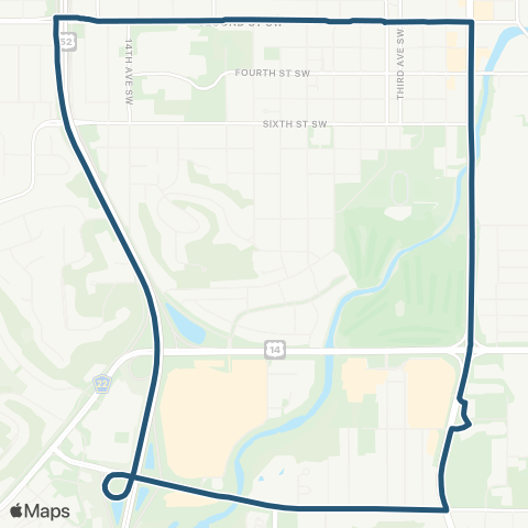 Rochester Public Transit 350x map