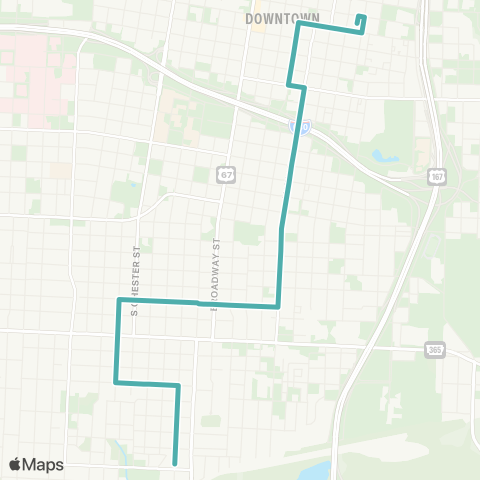 Rock Region Metro South Main map