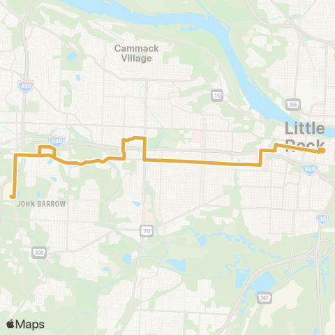 Rock Region Metro Baptist Medical Center map