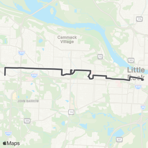 Rock Region Metro West Markham map