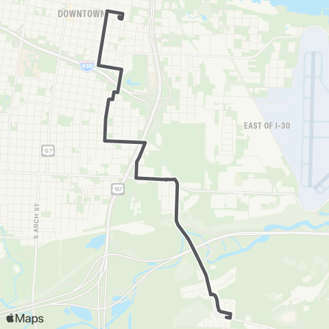 Rock Region Metro Granite Mountain map