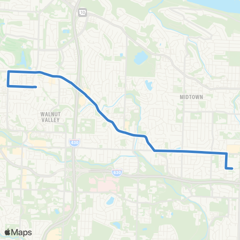 Rock Region Metro Rodney Parham map