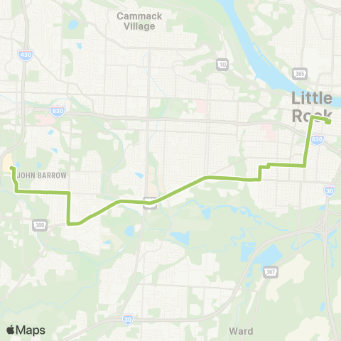 Rock Region Metro Rosedale map