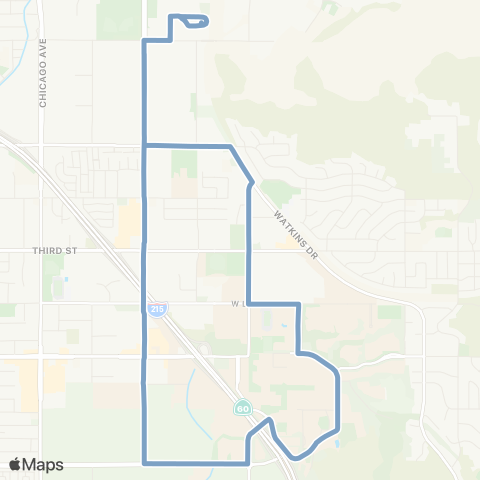 Riverside Transit Agency Hunter Park_UCR map