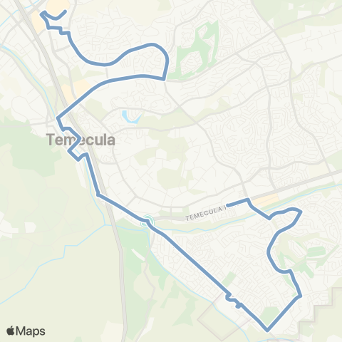 Riverside Transit Agency Promenade Mall - Temecula Vly Hosp map