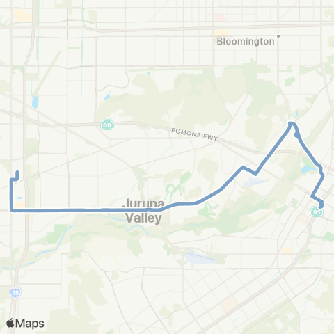 Riverside Transit Agency Riverside Vine St Hub-Eastvale map