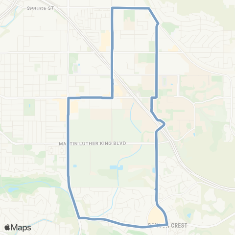 Riverside Transit Agency UCR - Canyon Crest Towne Centre map