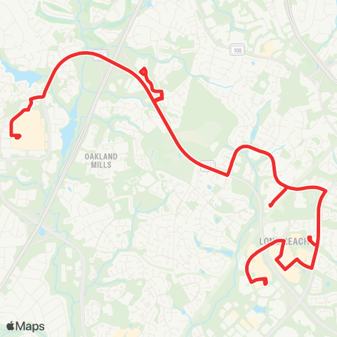 RTA of Central Maryland Columbia Crossing / Dobbin Center map