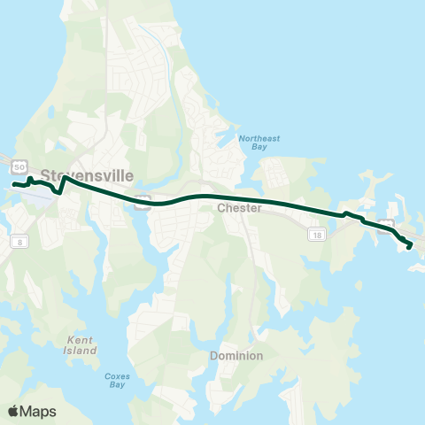 RTA of Central Maryland TAM Shuttle map