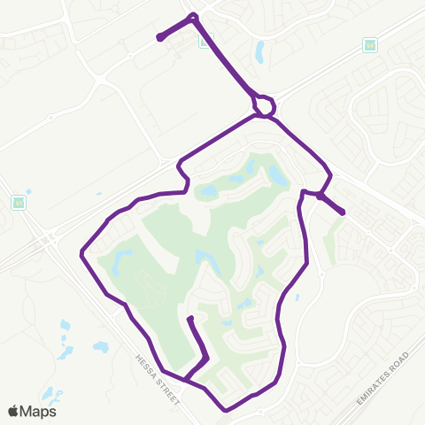 RTA Dubai Studio City - Damac Hills map