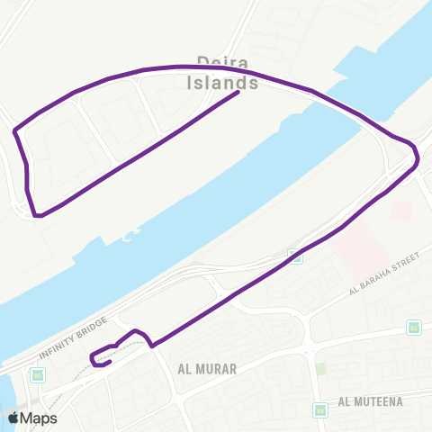 RTA Gold Souq Bus Sta - Souq Al Marfa Deira map