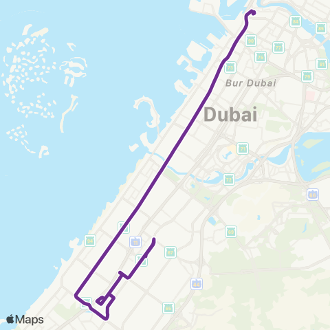 RTA Al Ghubaiba Bus Sta - Al Quoz Bus Sta map