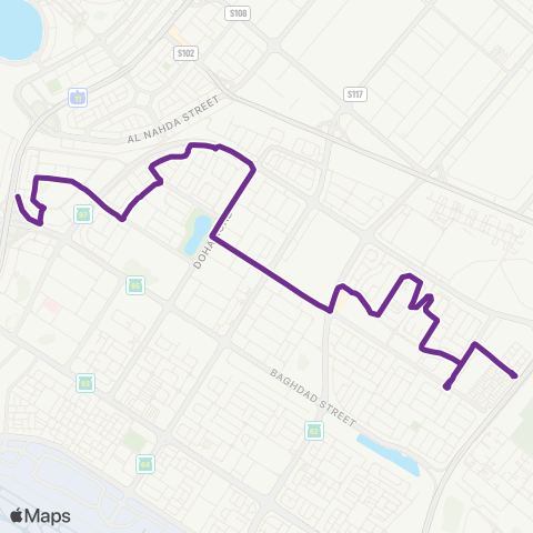 RTA Al Nahda 1 - Muhaisnah 4 map