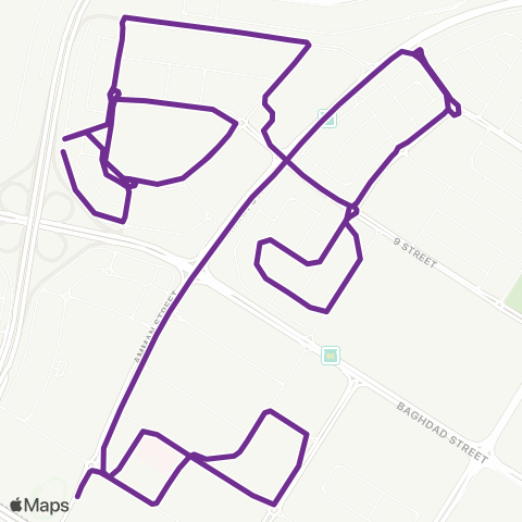 RTA Al Nahda 1 - Stadium Bus Station map