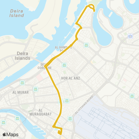 RTA Hamriya Port, Control Tower - Deira City Ctr Bus Sta map