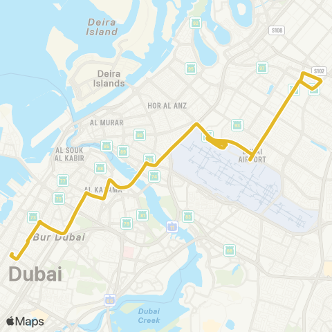 RTA Al Wasl Park - Qusais Ind'L Area map