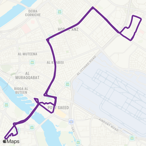 RTA Oud Metha Bus Station - Al Nahda 1 map