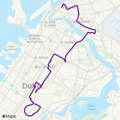 RTA Gold Souq Bus Station - The Dubai Mall map