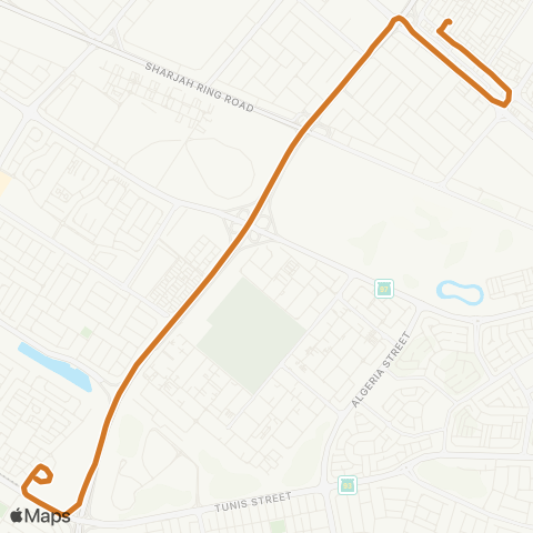 RTA Etisalat MS - Muwailah Bus Station map