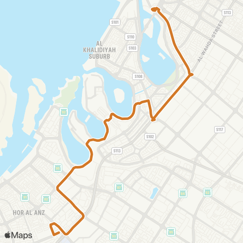 RTA Abu Hail MS - Al Jubail Bus Station map