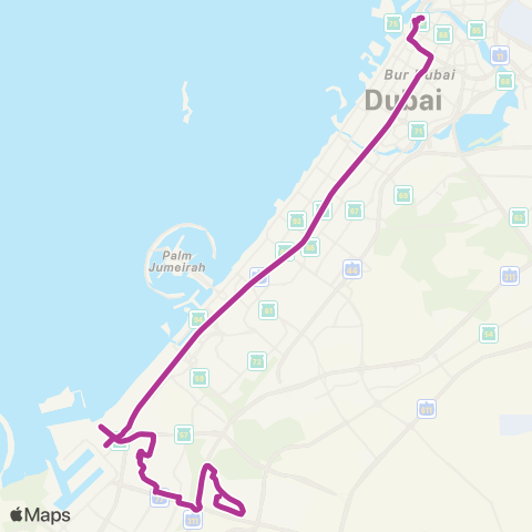 RTA Al Ghubaiba Bus Sta - Dubai Investment Pk map