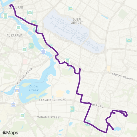 RTA Gold Souq Bus Sta - Int'L City Bus Sta map