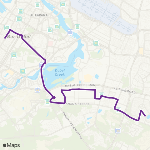 RTA Al Satwa Bus Sta - International City map