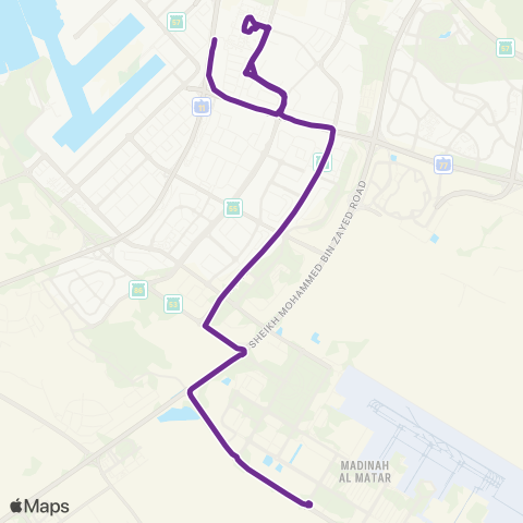 RTA Danube Metro Sta - Dwc, Staff Village map