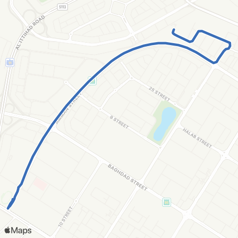 RTA Stadium Bus Sta - Qusais Ind'L Area 3 map