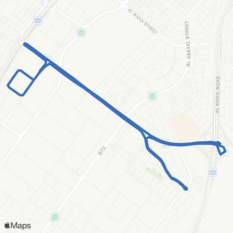 RTA Onpassive Bus Terminus - Al Khail Gate map