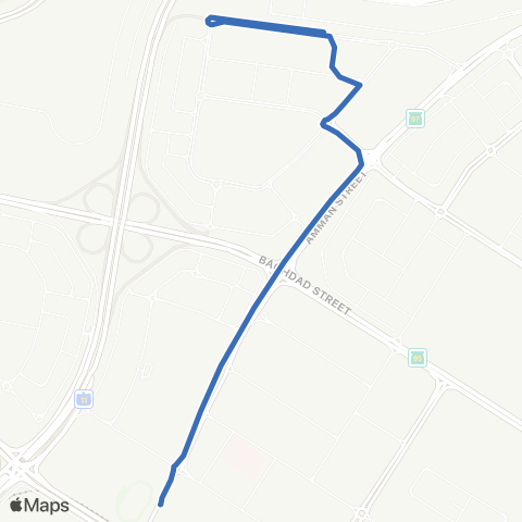 RTA Stadium Bus Sta - Al Nahda 1, Terminus 2 map