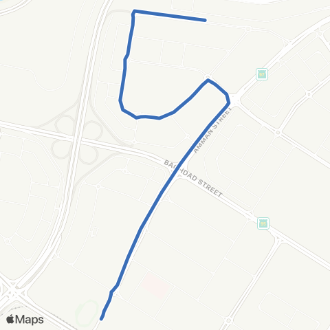 RTA Stadium Bus Station - Al Nahda Terminus map