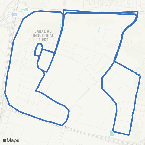 RTA Danube MS - Jebel Ali Industrial Area map