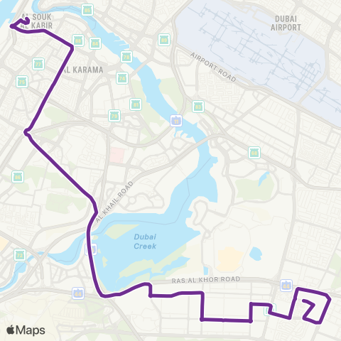 RTA Al Ghubaiba Bus Sta - Ras Al Khor Samari Residence map