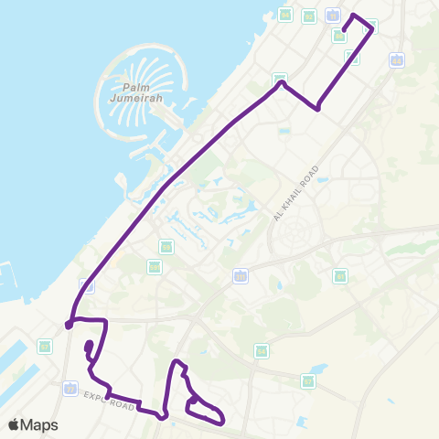 RTA Al Quoz Bus Station - Dip map