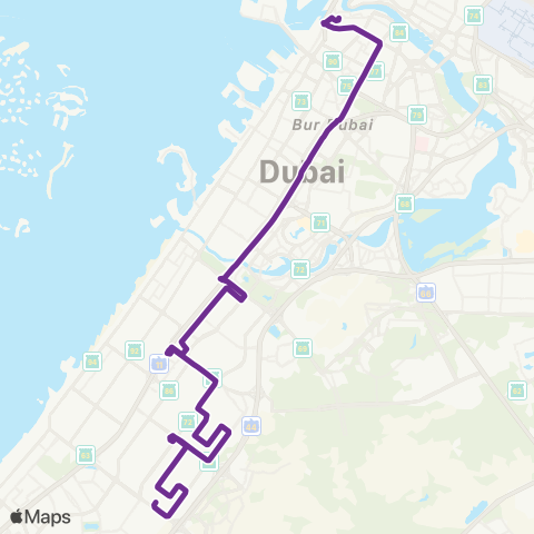 RTA Al Ghubaiba Bus Sta - Al Quoz Ind'L Area-4 map