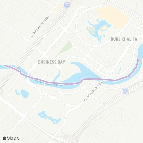 RTA Alwajeha Al Maeyah MTS - Sheikh Zayed Rd MTS map