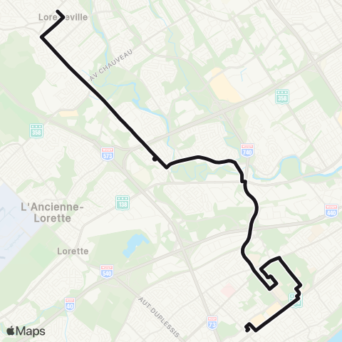 RTC - Loretteville map